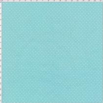 Tecido Estampado Para Patchwork - Composê Poá Azul Claro Cor 1595 (0,50X1,40)
