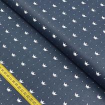 Tecido Estampado para Patchwork - Coroa Real: Efeito Jeans cor 2429 (0,50x1,40)