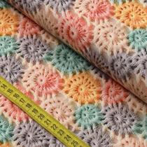 Tecido Estampado para Patchwork - Crochê 4 (0,50x1,40)