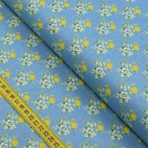 Tecido Estampado para Patchwork - Deep Blue Floral : Blue Bouquets (0,50x1,40)