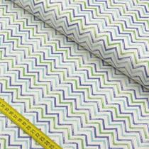 Tecido Estampado para Patchwork - Dinos: Chevron Ocean (0,50x1,40) Tecido Estampado para Patchwork - Dinos: Chevron Ocean (0,50x1,40)
