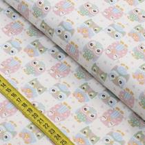Tecido Estampado Para Patchwork - Doce de Coco : Mini Corujinhas (0,50x1,40) Tecido Estampado Para Patchwork - Doce de Coco : Mini Corujinhas (0,50x1,40)