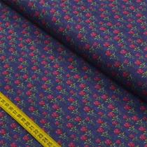 Tecido Estampado para Patchwork - Elegance: Mini Floral Marinho (0,50x1,50) Tecido Estampado para Patchwork - Elegance: Mini Floral Marinho (0,50x1,50)
