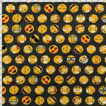 Tecido Estampado Para Patchwork - Emoji 325252 Cor 1621 (0,50X1,40) Tecido Estampado Para Patchwork - Emoji 325252 Cor 1621 (0,50X1,40)