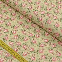 Tecido Estampado para Patchwork - Fadas: Floral Creme (0,50x1,50) Tecido Estampado para Patchwork - Fadas: Floral Creme (0,50x1,50)
