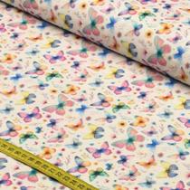 Tecido Estampado para Patchwork - Fairytale : Borboletas (0,50x1,50)
