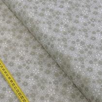 Tecido Estampado para Patchwork - Floral Doodle : Cinza (0,50x1,40)