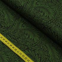 Tecido Estampado para Patchwork - Floral Splendor : Folhagem Verde Cana (0,50X1,40)