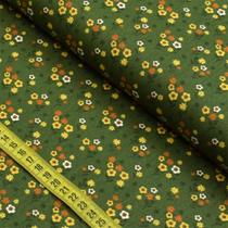 Tecido Estampado para Patchwork - Floral Splendor : Mini Bouquet Eucalipto (0,50X1,40)