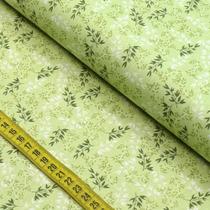 Tecido Estampado para Patchwork - Floral Splendor : Ramos Sombreados Verde (0,50X1,40)