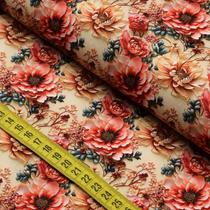Tecido Estampado Para Patchwork - Flores do Campo Cor 2765 (0,50X1,50) Tecido Estampado Para Patchwork - Flores do Campo Cor 2765 (0,50X1,50)