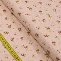 Tecido Estampado para Patchwork - Florescer : Mini Rosa E Verde (0,50x1,40) Tecido Estampado para Patchwork - Florescer : Mini Rosa E Verde (0,50x1,40)