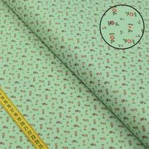 Tecido Estampado para Patchwork - Floridos Preferidos : Micro Floral Menta (0,50x1,40)