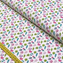 Tecido Estampado para Patchwork - Fofurices: Mini Balões Creme (0,50x1,40)