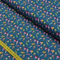 Tecido Estampado para Patchwork - Fofurices: Mini Sorvetes Azul (0,50x1,40) Tecido Estampado para Patchwork - Fofurices: Mini Sorvetes Azul (0,50x1,40)