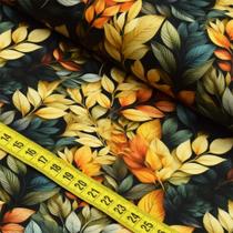 Tecido Estampado Para Patchwork - Folhas de Outono 2 (0,50x1,50)