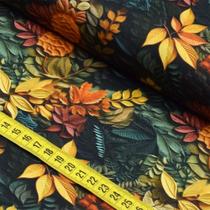 Tecido Estampado Para Patchwork - Folhas de Outono 3 (0,50x1,50)