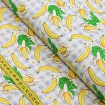 Tecido Estampado Para Patchwork - Frutaria 7 Banana (0,50x1,40)