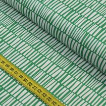 Tecido Estampado para Patchwork - Geométricos By Mariana Curti : Zebra Verde (0,50x1,40)