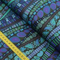 Tecido Estampado para Patchwork - Geometrics By Marina Landi & Valeria Cervetto : Azul com Verde (0,50x1,40) Tecido Estampado para Patchwork - Geometrics By Marina Landi & Valeria Cervetto : Azul com Verde (0,50x1,40)