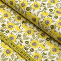 Tecido Estampado Para Patchwork - Girassol Cor 2629 (0,50X1,40)