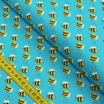 Tecido Estampado para Patchwork - Honey Bee: Flying Bee (0,50x1,40) Tecido Estampado para Patchwork - Honey Bee: Flying Bee (0,50x1,40)