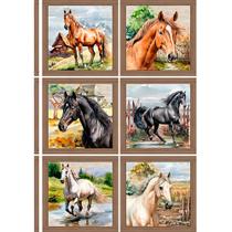 Tecido Estampado Para Patchwork - Horses : Almofadas de Cavalo (0,90x1,40)