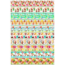 Tecido Estampado Para Patchwork - Ice Cream : Faixas de Sorvete (0,50x1,40)
