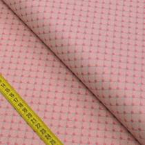 Tecido Estampado para Patchwork - Kawaii : Cerquinha De Flores Rosa (0,50x1,40)