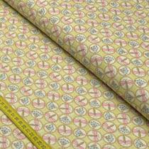 Tecido Estampado para Patchwork - Libélulas: Mini Libélulas no Camafeu Fundo Amarelo (0,50x1,40) Tecido Estampado para Patchwork - Libélulas: Mini Libélulas no Camafeu Fundo Amarelo (0,50x1,40)
