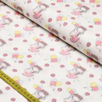 Tecido Estampado Para Patchwork - Lila No Balanço (0,50x1,50)