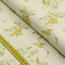 Tecido Estampado para Patchwork - Lírios Cor 2538 (0,50x1,50)