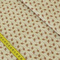 Tecido Estampado para Patchwork - Maçã Com Mel: Abelhinhas Fundo Bege (0,50x1,40) Tecido Estampado para Patchwork - Maçã Com Mel: Abelhinhas Fundo Bege (0,50x1,40)