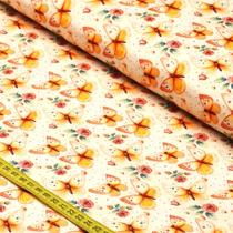 Tecido Estampado Para Patchwork - Melissa: Borboleta (0,50x1,50) Tecido Estampado Para Patchwork - Melissa : Borboleta (0,50x1,50)