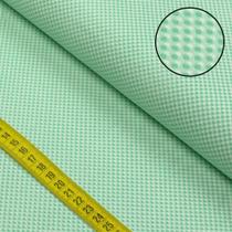 Tecido Estampado para Patchwork - Micro Xadrezes: Micro Xadrez Turquesa (0,50x1,50)