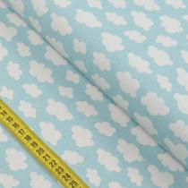 Tecido Estampado Para Patchwork - Mini Zoo: Nuvens (0,50x1,40)
