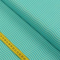 Tecido Estampado Para Patchwork - Mini Zoo: Ondas Verde (0,50x1,40) Tecido Estampado Para Patchwork - Mini Zoo: Ondas Verde (0,50x1,40)