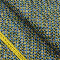 Tecido Estampado para Patchwork - Mistica : Olho Grego Bege (0,50x1,40)