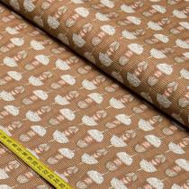 Tecido Estampado Para Patchwork - Moccha Com Creme (0,50x1,50)