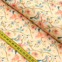 Tecido Estampado para Patchwork - Modern Bird 02 (0,50x1,50)