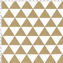 Tecido Estampado para Patchwork - Monochrome Triangulos Bege (0,50x1,40)