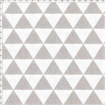 Tecido Estampado para Patchwork - Monochrome Triangulos Cinza (0,50x1,40)