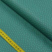 Tecido Estampado para Patchwork - Monstrinhos: Chuva Jade