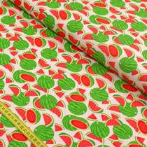 Tecido Estampado para Patchwork - Moranguinhos e Melancias Cor 2293 (0,50x1,40)