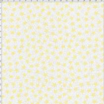 Tecido Estampado para Patchwork - Mundo dos Sonhos Estrelas Amarela (0,50x1,40) - Fernando Maluhy