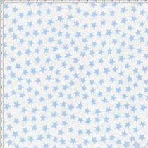 Tecido Estampado para Patchwork - Mundo dos Sonhos Estrelas Azul (0,50x1,40) - Fernando Maluhy