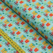 Tecido Estampado para Patchwork - Natal 06 : Presentes (0,50x1,40) Tecido Estampado para Patchwork - Natal 06 : Presentes (0,50x1,40)