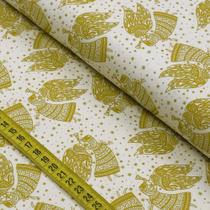 Tecido Estampado para Patchwork - Natal : Anjos de Natal 2654 (0,50x1,50)