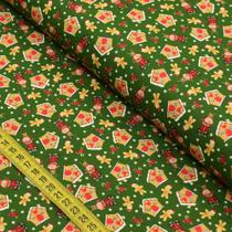 Tecido Estampado para Patchwork - Natal : Docinhos Natalinos 2513 (0,50x1,50) Tecido Estampado para Patchwork - Natal : Docinhos Natalinos 2513 (0,50x1,50)