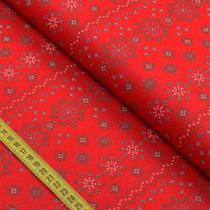 Tecido Estampado para Patchwork - Natal : Flocos de Neve 2527 (0,50x1,50)